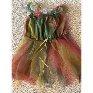 Girls Multi-Color Tulle Fairy Romper